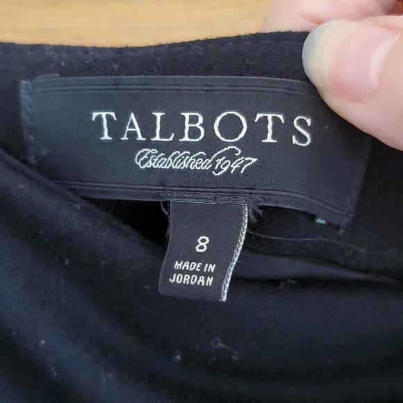 Talbots, tea length, black wool skirt, sz 8 - Picture 4 of 5
